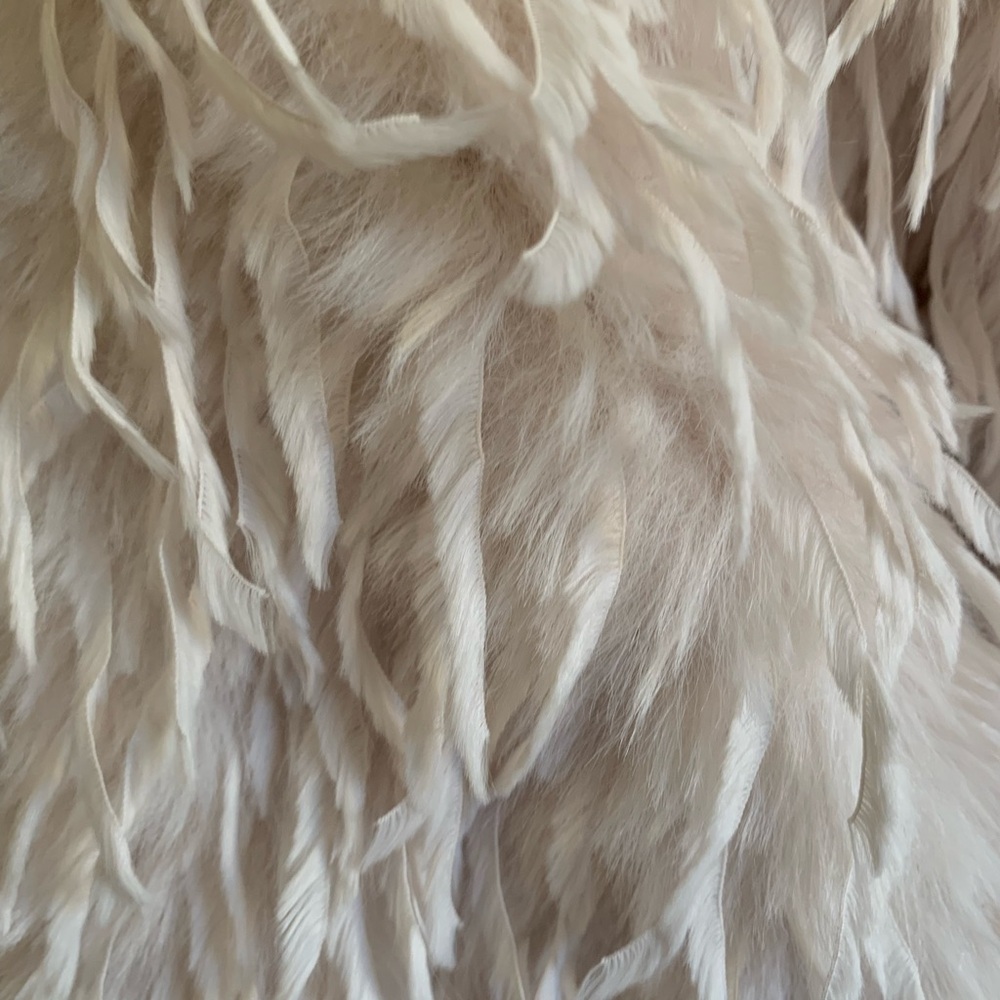 Women's Cream Faux Fur Jacket - Picture 2 of 4